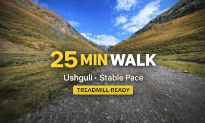 Ushguli 25 Min Steady Pace Walk route preview